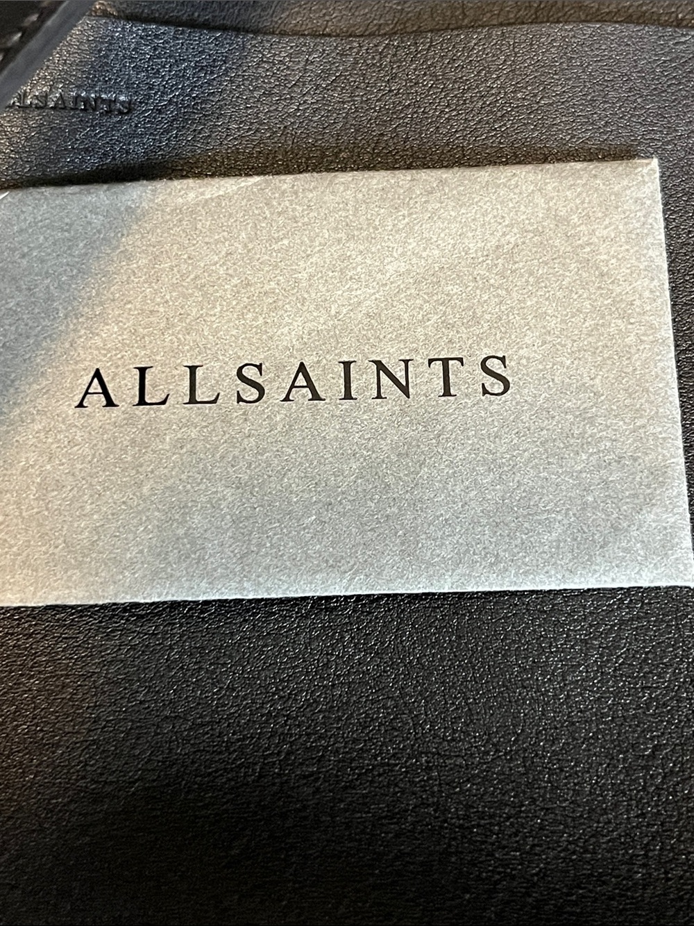 6 HOUR SALE! AllSaints Black Leather Backpack Handbag with Gold Hardware - Picture 13 of 13